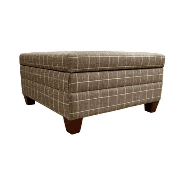 DYNASTY Upholstered Ottoman, Luxury Furniture - Blend Home Furnishings